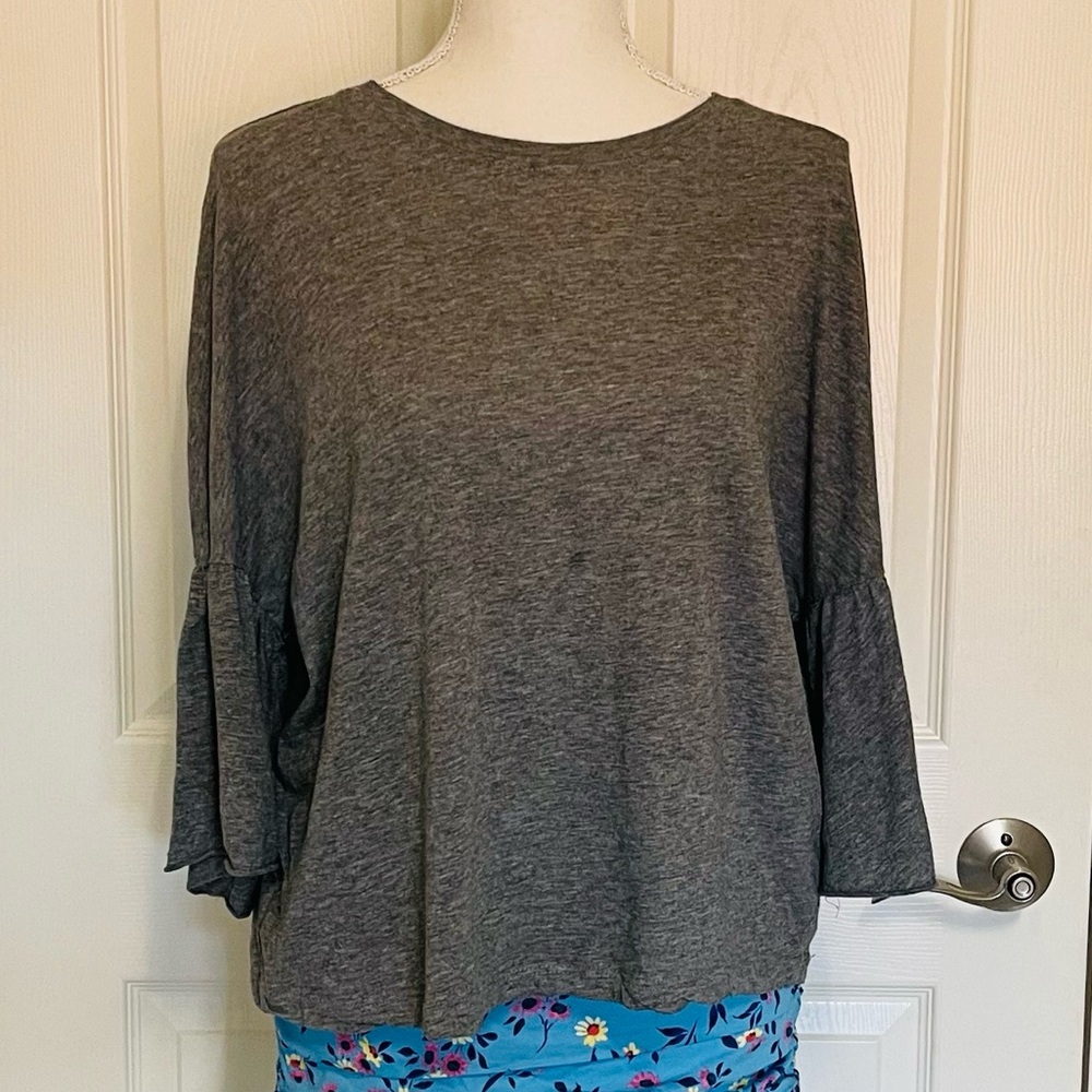 Zara ruffled sleeved top